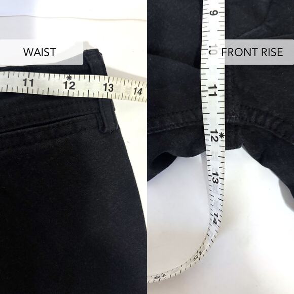 JESSE KAMM Ranger 100% Cotton Canvas Pants in Black Size 2 - Picture 14 of 15